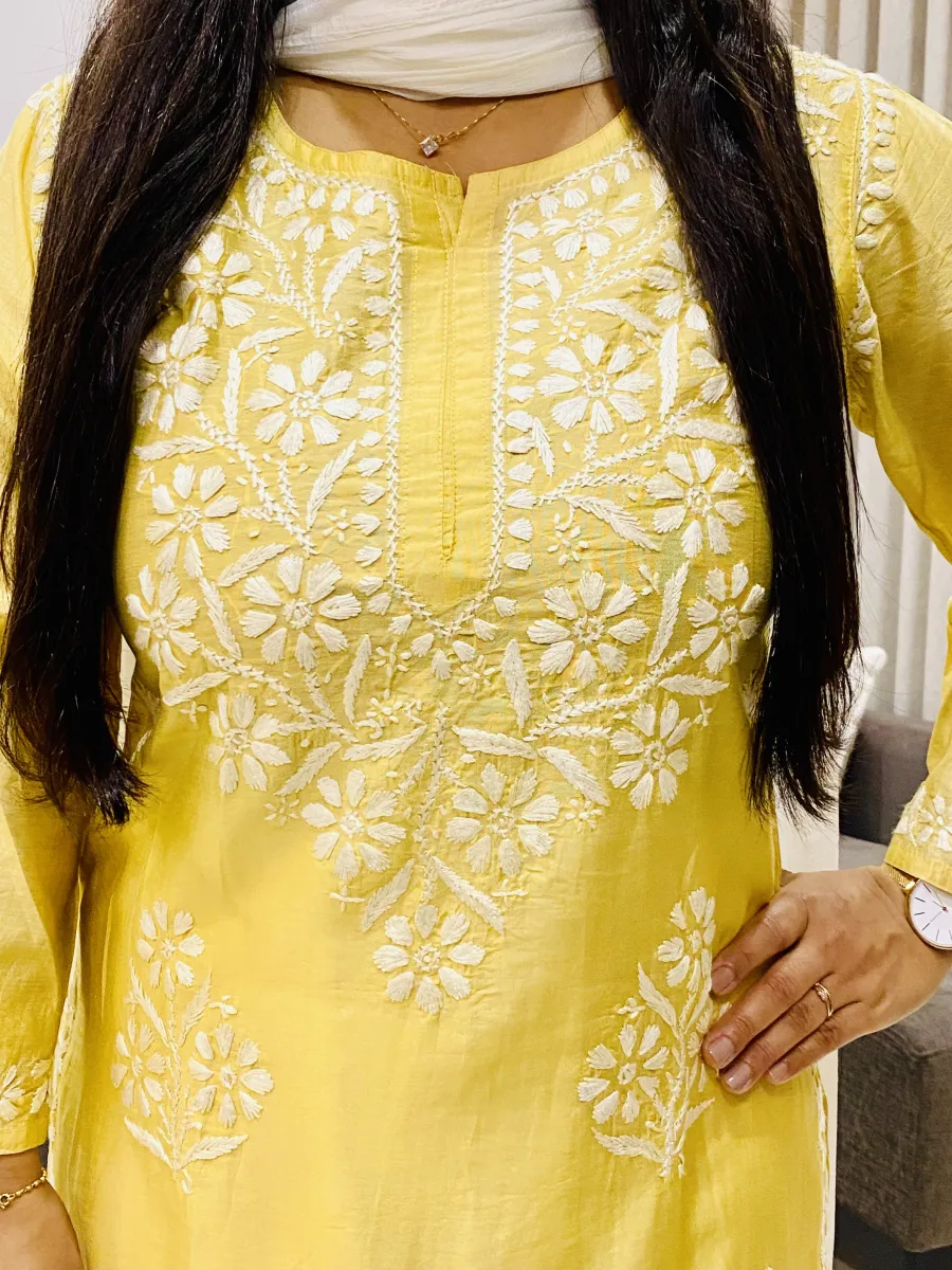 Premium Long Chikankari Kurti