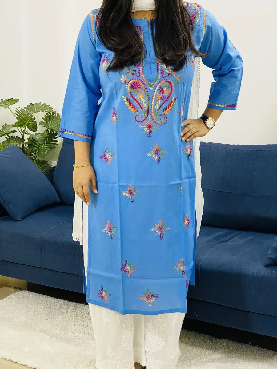 Multicolour work kurti