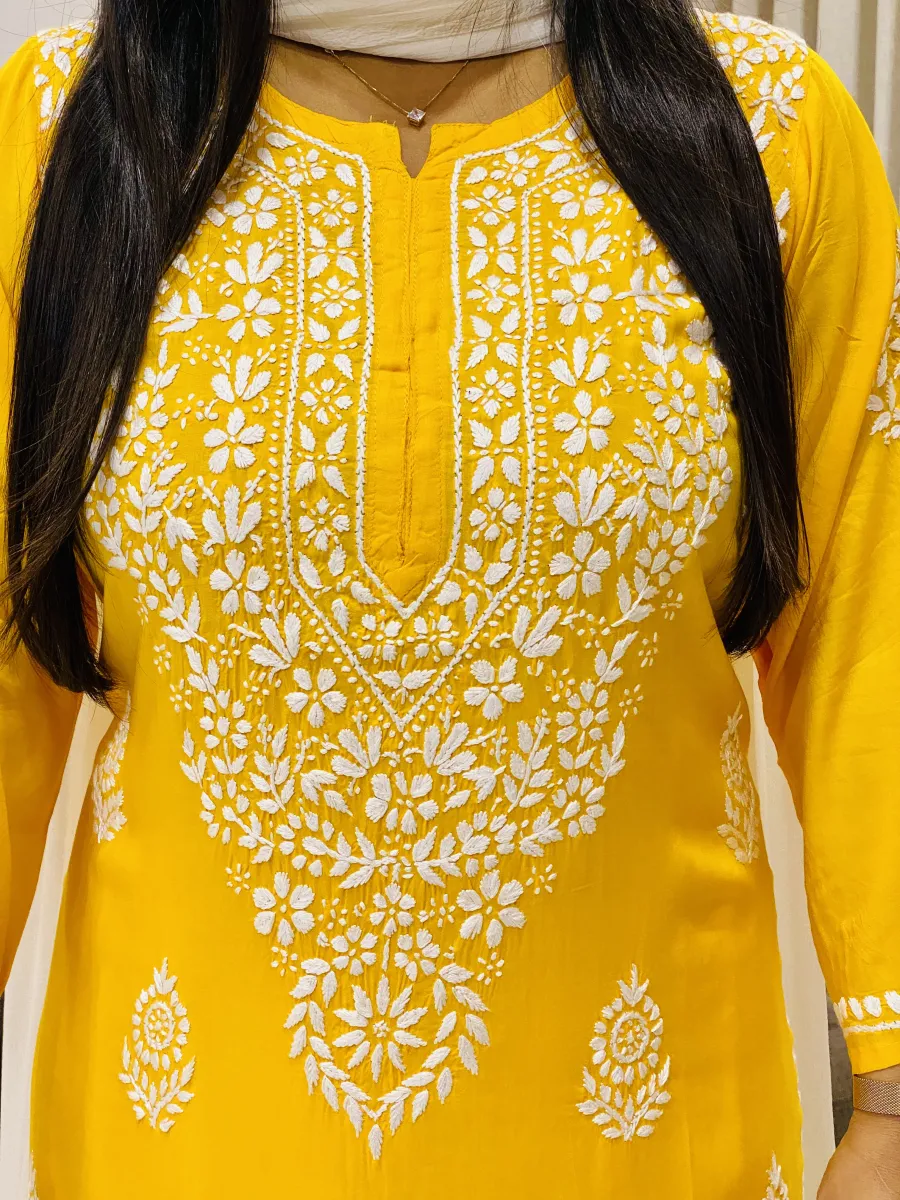 Premium Modal Chikankari Kurti