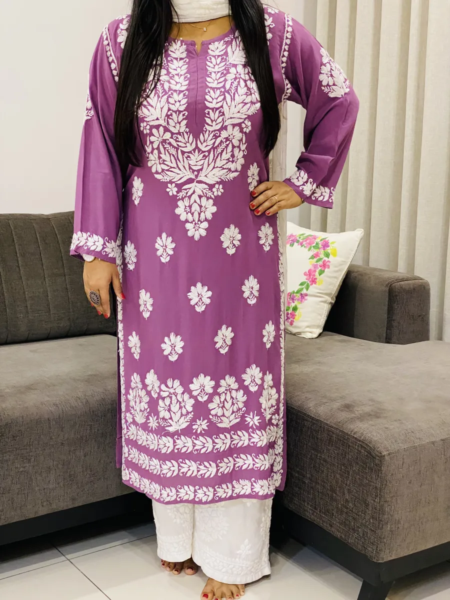 Premium Modal Chikankari Kurti