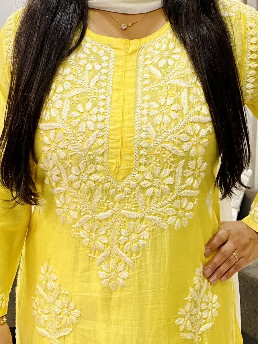 Premium Long Chikankari Kurti