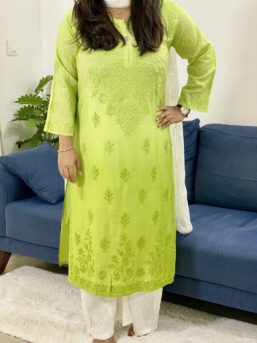 Chanderi Silk Kurti