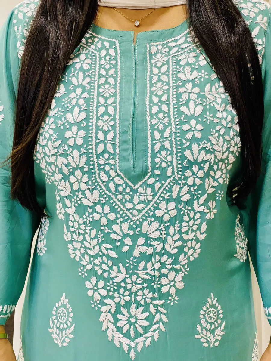 Premium Modal Chikankari Kurti