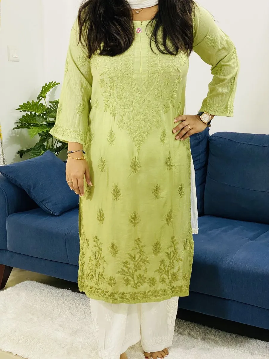 Chanderi Silk Kurti