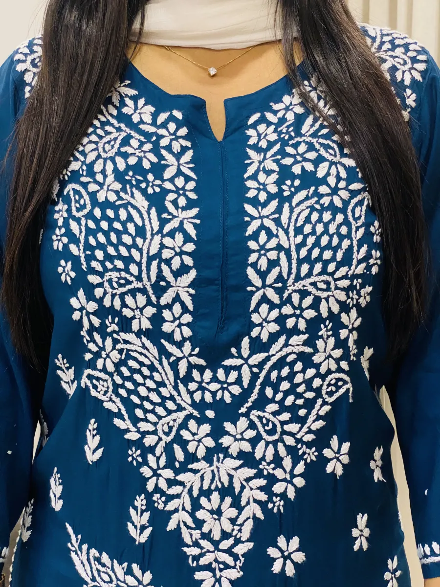 Premium Modal Chikankari Kurti