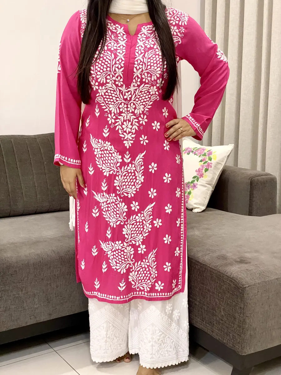 Premium Modal Chikankari Kurti