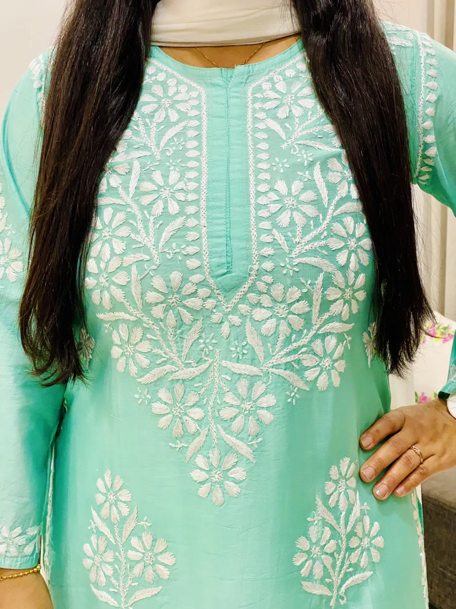 Premium Long Chikankari Kurti