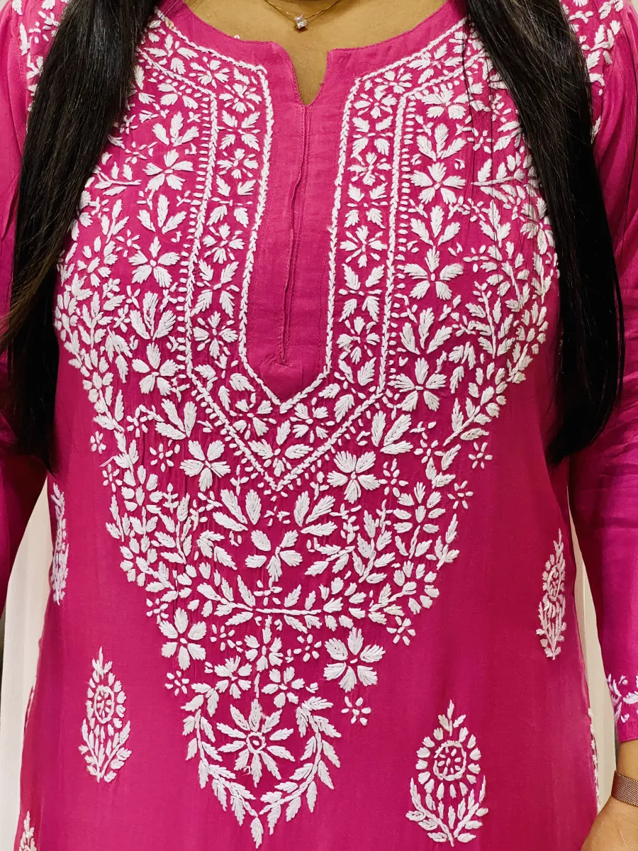 Premium Modal Chikankari Kurti