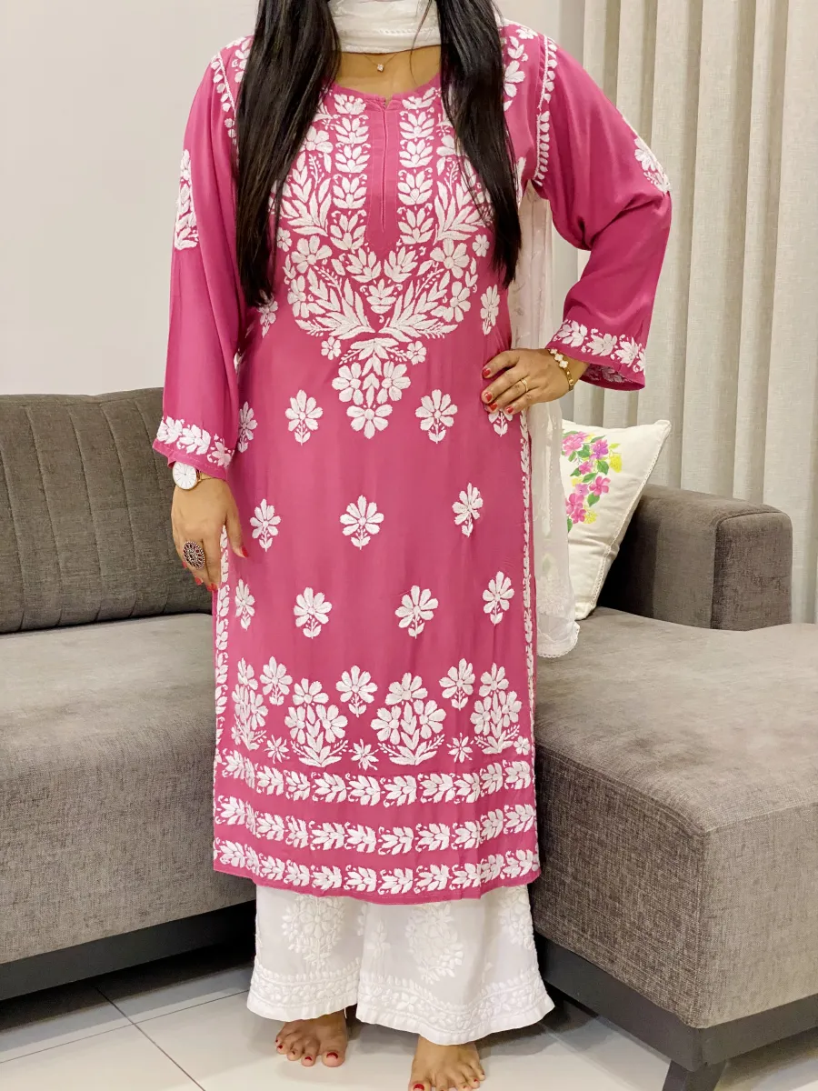 Premium Modal Chikankari Kurti