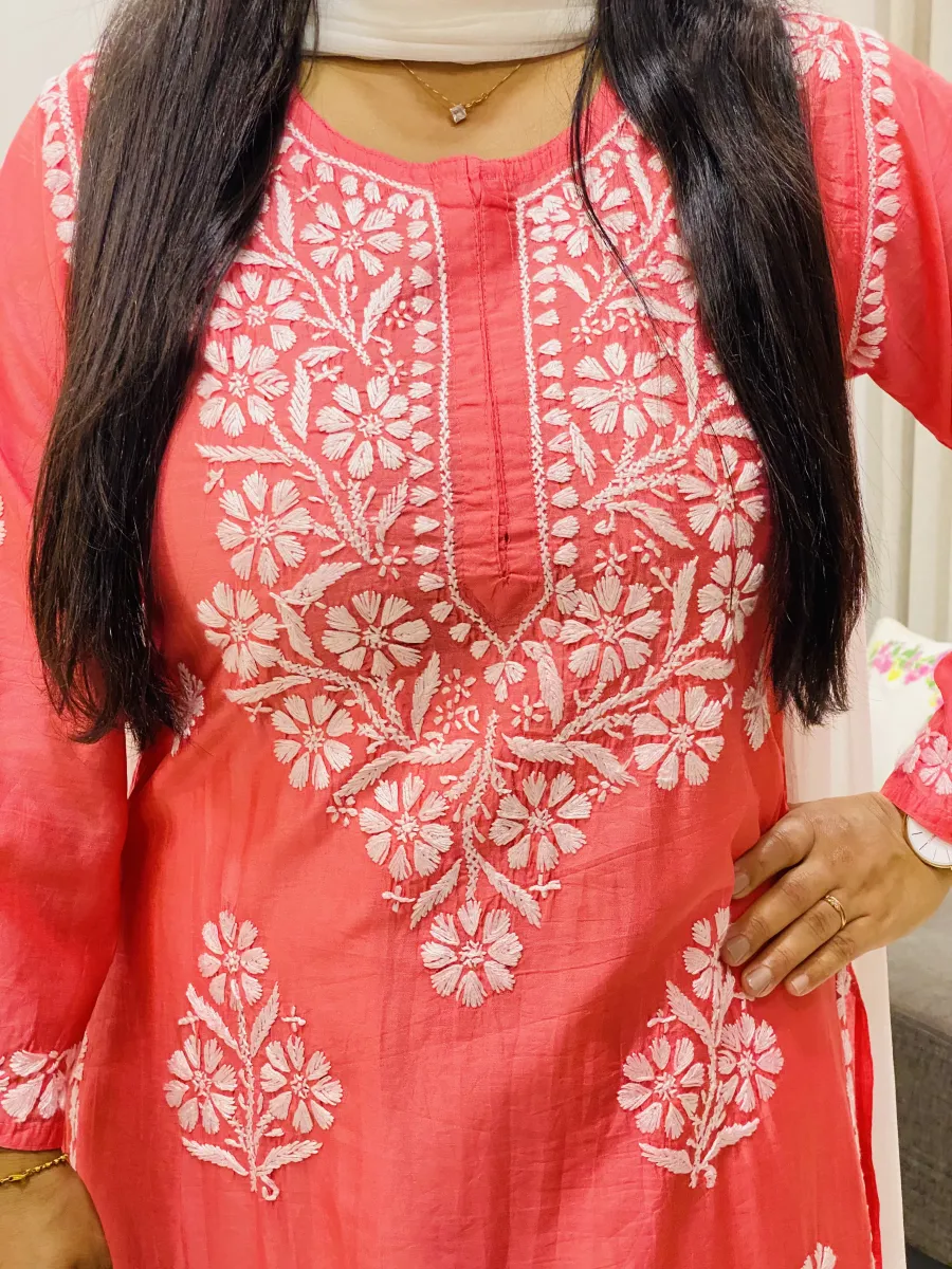 Premium Long Chikankari Kurti