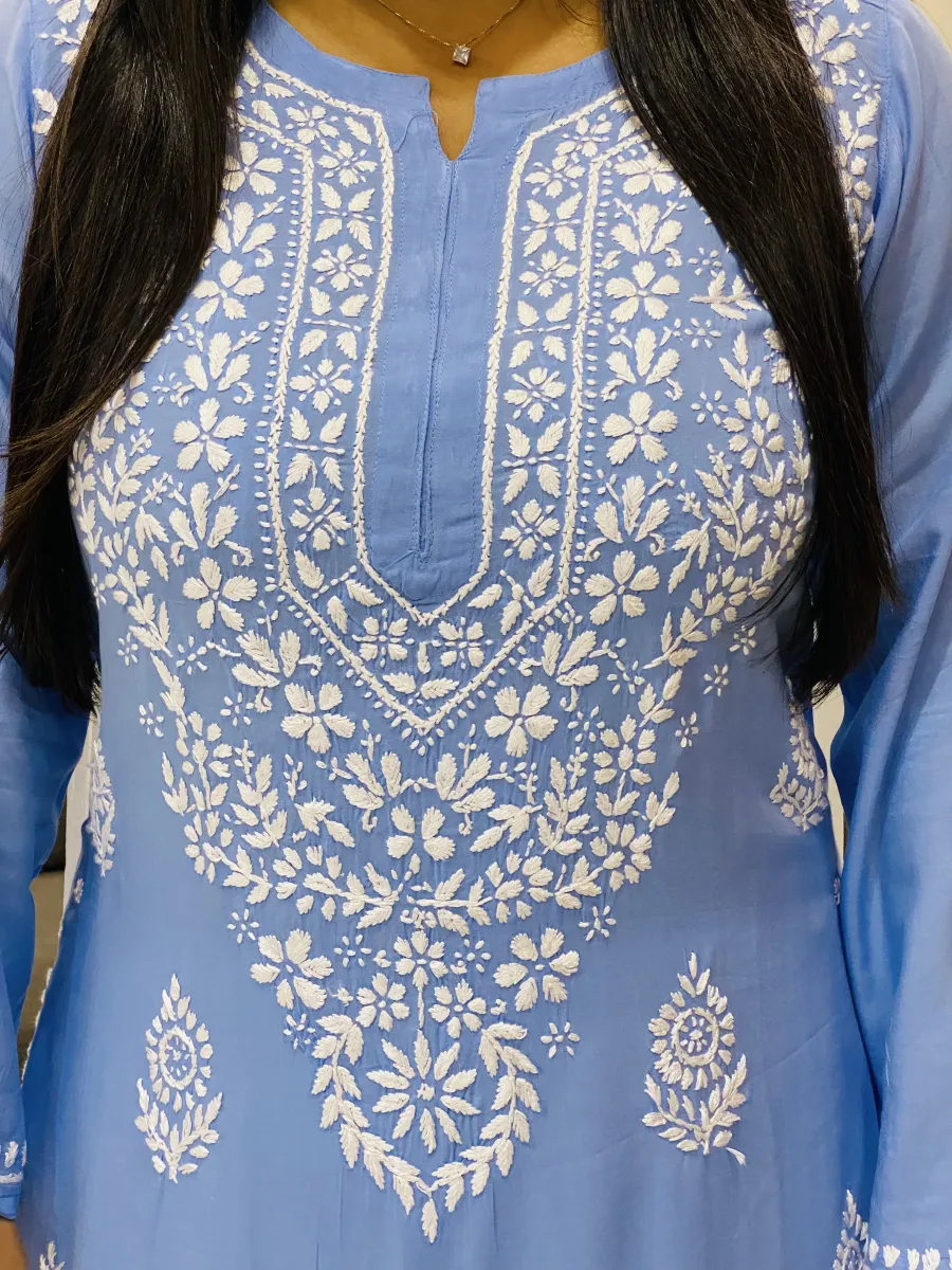 Premium Modal Chikankari Kurti