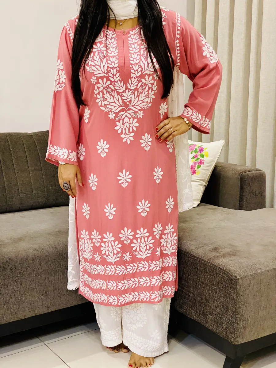 Premium Modal Chikankari Kurti