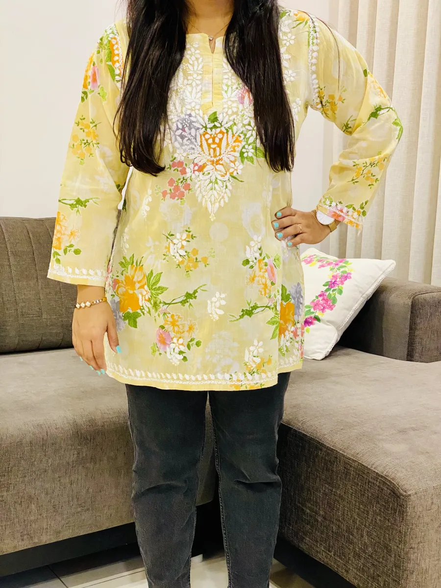 Mulmul Printed Short kurti