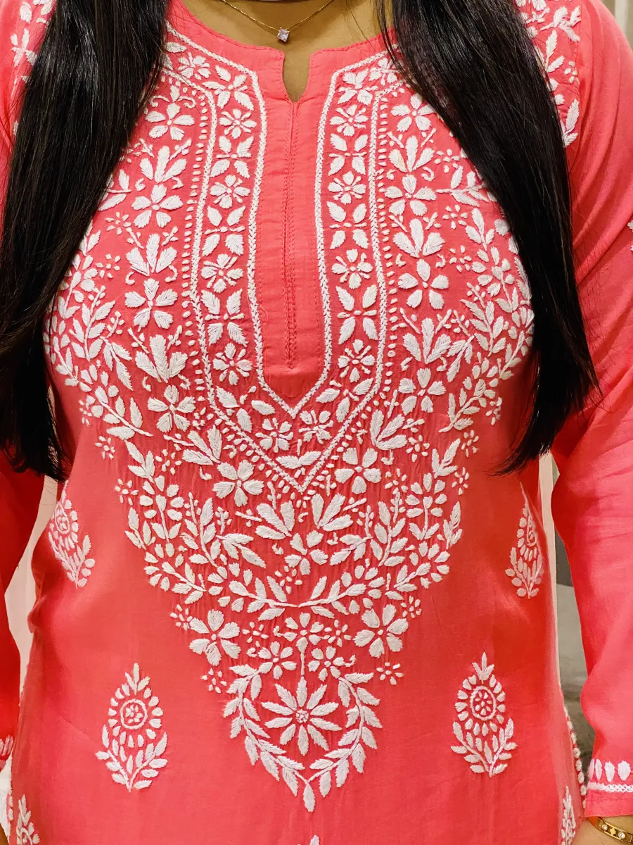 Premium Modal Chikankari Kurti