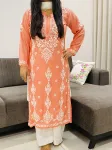 Peach Zareen Premium Modal Kurti