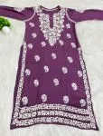 Mauve Bela Premium Modal Kurti