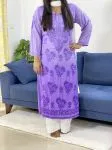 Lavender Mirabilis Premium Modal Kurti T2T