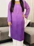 Rayon Dual Tone Kurti  - Lavender