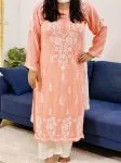 Peach Rosa Modal Kurti