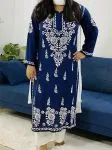 Navy Blue Rosa Modal Kurti