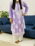 Lavender Jannat Premium Modal Kurti