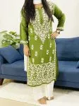 mahendi Daman Jaal Premium Modal Cotton Kurti