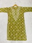 Olive Inayat Cotton Kurta