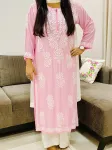 Baby Pink Kaira Modal Kurti