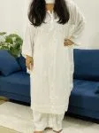 White Nirmal Premium Modal Kurti